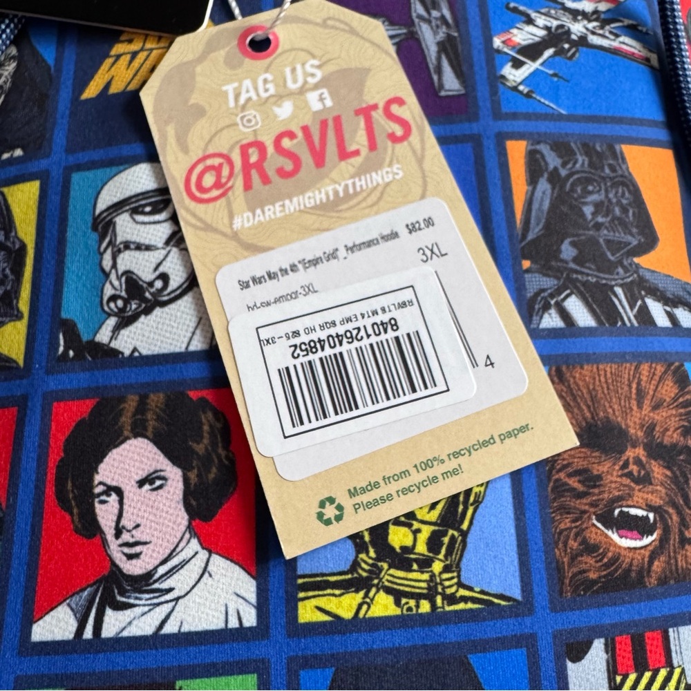 RSVLTS Star Wars Empire Grid Performance Hoodie XXXL - Picture 5 of 8